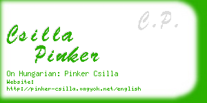 csilla pinker business card